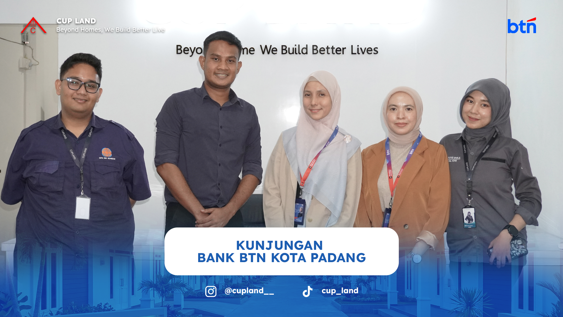 Beli Rumah Makin Mudah! Bank BTN Kota Padang Kunjungi PT. Cup Jaya Property untuk Matangkan Program KPR