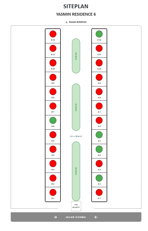 Siteplan Yasmin Residence 6